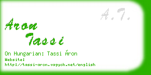 aron tassi business card